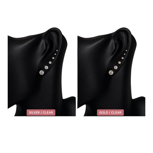 Clear Stud Earrings